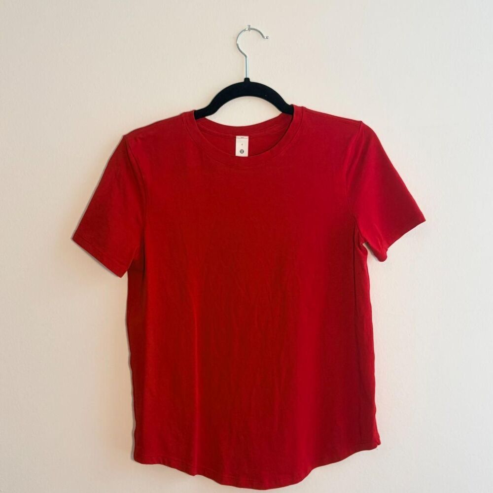 Lululemon Women's Red T-shirt